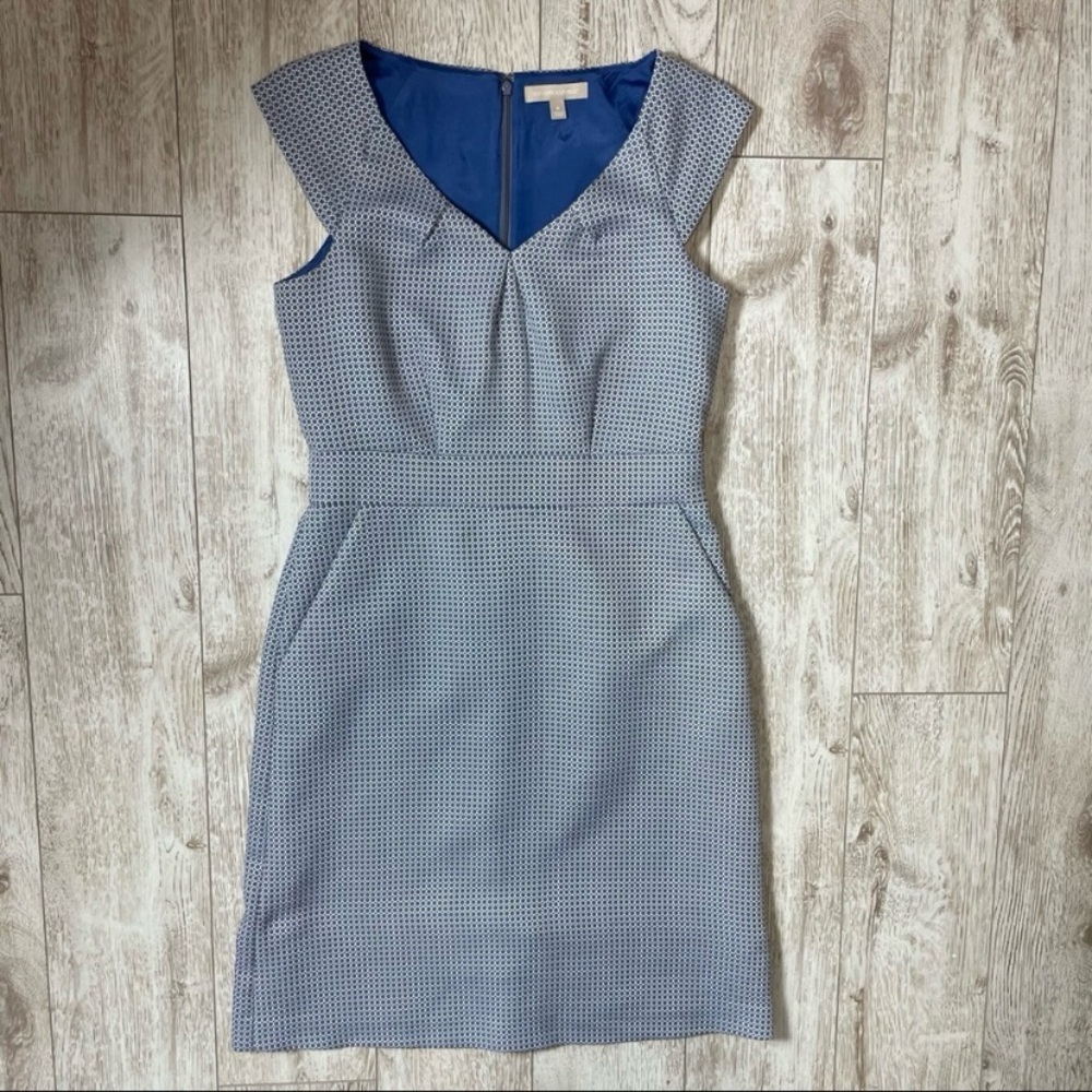 Banana Republic periwinkle blue print dress- 6p